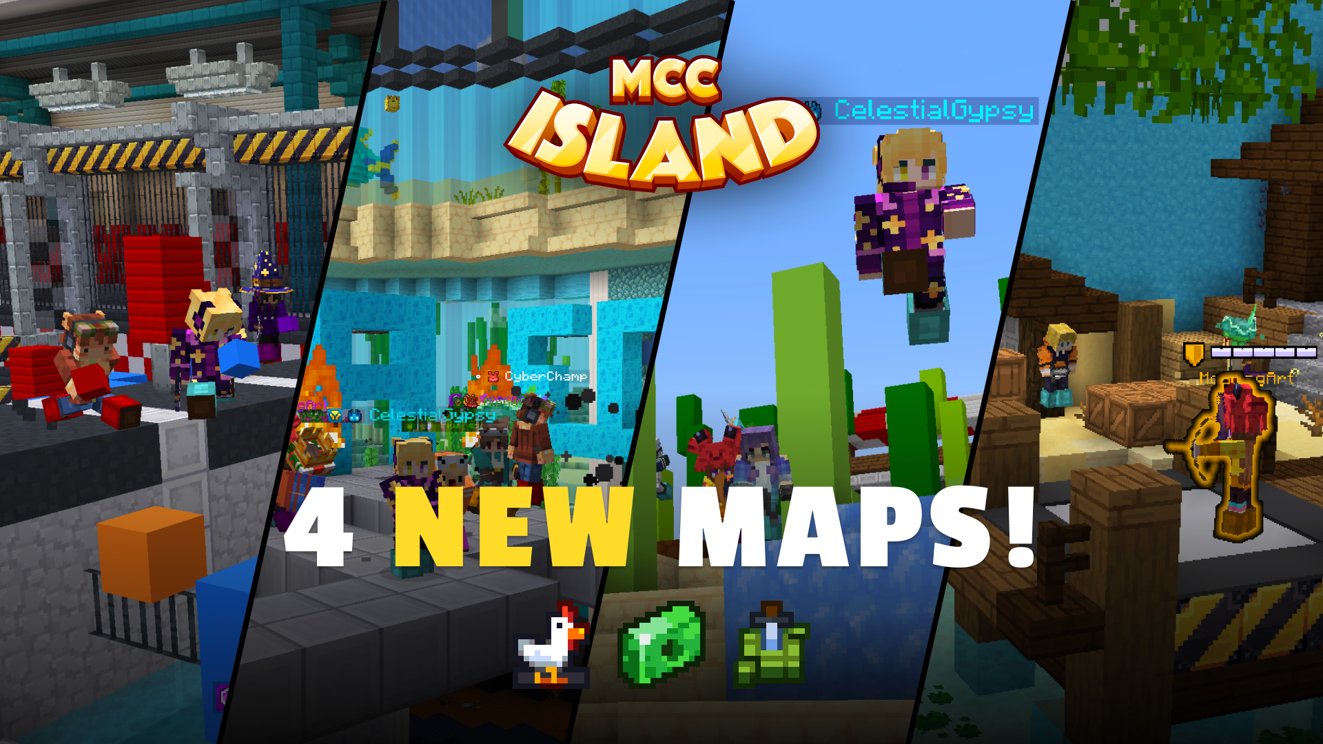 Four NEW Maps for Battle Box, HITW and TGTTOS! | MC Championship